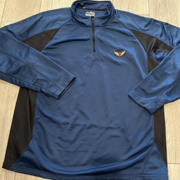 Under Armour Cold Gear 1/4 Zip Pullover Sweatshirt Mens XXL Blue US Open 2012 - Picture 1 of 9